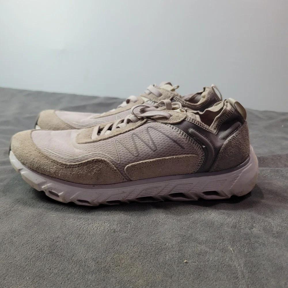 Vionic Nimble Womens Walking Sneakers Mauve Lavender Mesh Suede‎ Size 8